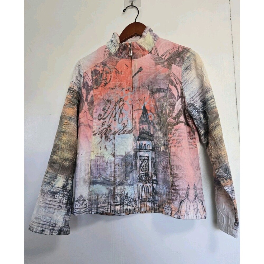 VTG Keren Hart Jacket Womens M London Artsy Eclectic Rare Retro Euro 90s‎ Y2K